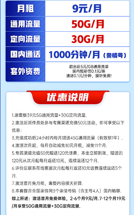 中国移动“惊喜”套餐来了，月租9元享80G流量，你会心动吗？